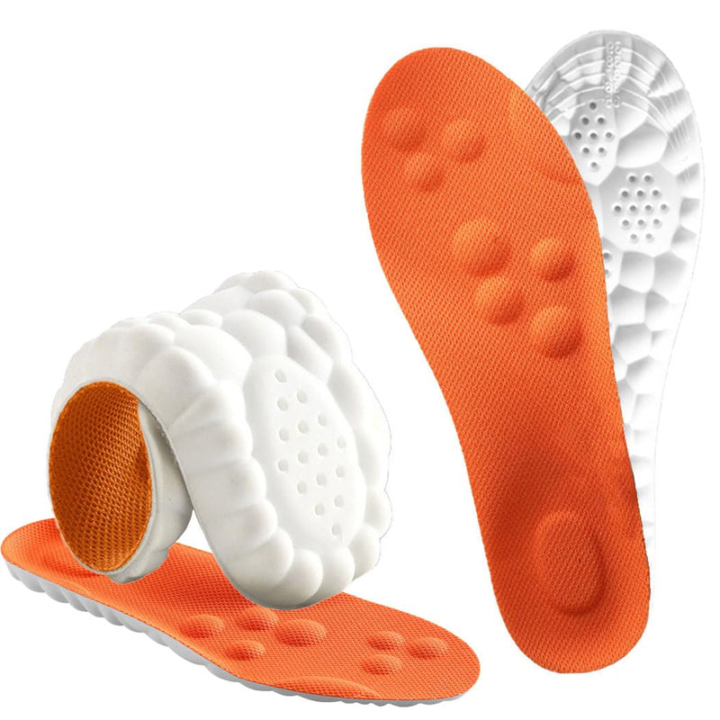 Roofo Cloud Like Soles for Men and Women Men's Comfortble Shoe Steppers Insoles Inserts Memory Foam Insoles with Arch Support (US-Men-6.5-10) US-Men-6.5-10