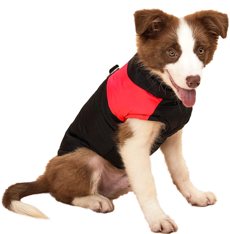 Small Dog Coats Warm Winter Jackets for Small Medium Dogs Puppy Cold Weather Coat Pet Clothes, Red, Medium - BeesActive Australia