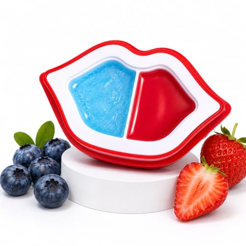 2 in 1 Lip Care Kit with Blueberry Lip Scrubber Exfoliator 28g and Strawberry moisturizing lips balm 20g – lip lightening for dark lips, Dry, Chapped, Cracked Lips (48g) Strawberry And Blueberry