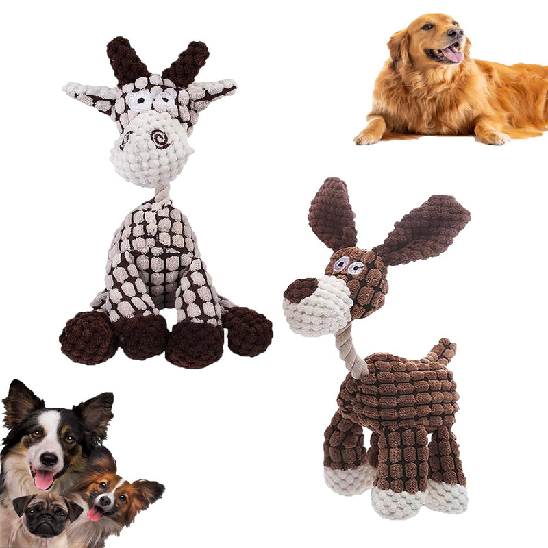 2 Pcs Bite Buddy Chew Toy for Dogs,Shirem Bite Buddy,Petsboro Bitebuddy Dog Toy,Petsboro Bitebuddy,Bitebuddy,Dog Chew Toys for Small Medium Large Dogs(Brown + Beige) - BeesActive Australia