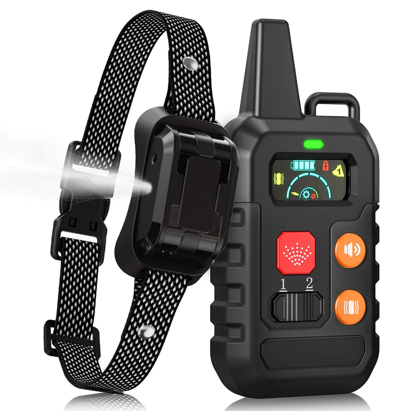 Citronella Training Collar, Dog Bark Training Collar [No Citronella Refill] Spray Dog Training Collar for L/M/S Dogs Dog Bark Collar with Beep/Vibration/Spray Mode & 6 Adjustable Sensitivities Black - BeesActive Australia