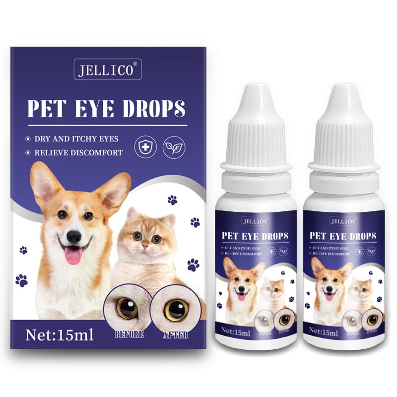 PET Eye Drops for Dogs and Cats, Dog and Cat Eye Rinse, Gentle Formula to Soothe Eye Infection Allergy, Dog Tear Stain Cleaner, Safe for All Animals - BeesActive Australia