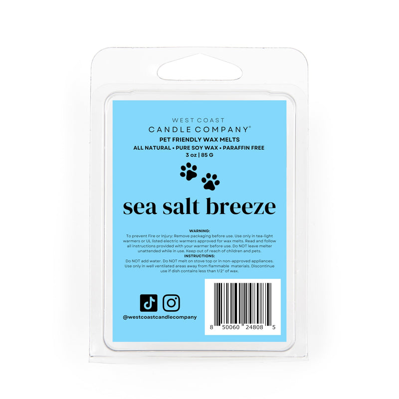 Pet Friendly Wax Melts | Pet Safe Wax Melts | All Natural Dog Safe Wax Melts | Non-Toxic Wax Melts | Pet Odor Eliminator | Pure Soy Wax Melts | Veterinarian Approved (Sea Salt Breeze) Sea Salt Breeze - BeesActive Australia