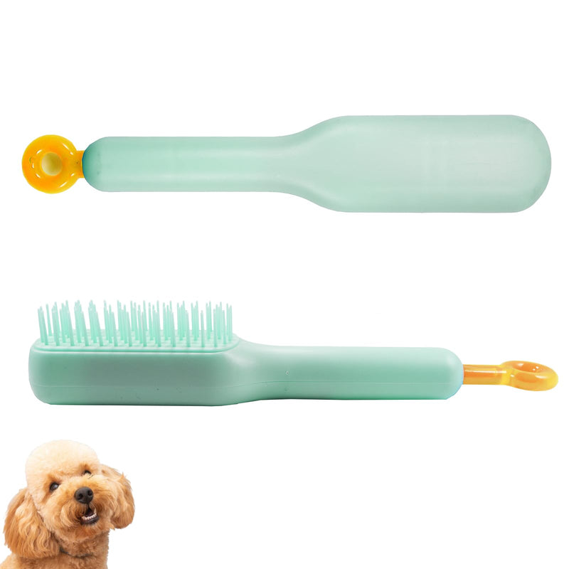 Scalable Small Grooming Dog Brush, Puppy Massaging Hair Brush, for Small Dogs Cats Rabbits of All Hair Types (Blue) Blue - BeesActive Australia