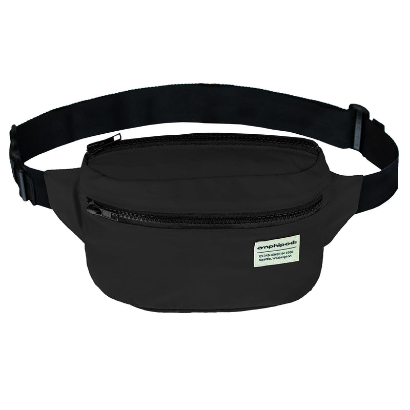 Amphipod R3 Go-About Convertible Pack, Lifestyle & Runners Storage Fanny Waist Pack for Men & Women - Noir - 1.8L