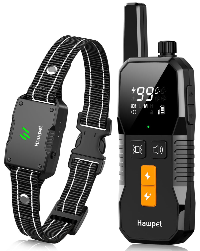 Dog Shock Collar with Remote Control - 4000FT Dog Training Collar IPX7 Waterproof Electric Collar with 4 Training Modes, Security Lock, Rechargeable e-Collar for All Breeds, Size Black - BeesActive Australia