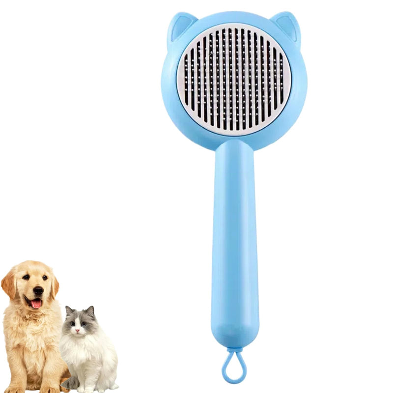 Cat Brush for Shedding，Pet Grooming Brush for Cats & Dogs，Cat Hair Brush with Self Cleaning Button,Deshedding Brush Easy to Removes Loose Fur - BeesActive Australia