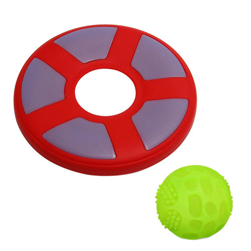 2025 Glow in The Dark Toys,Dog Flying Disc, Dog Ball,Interactive Dog Toys,Indestructible Dog Toy,Glow in The Dark Chuck it Ball - BeesActive Australia