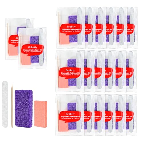 4 in 1 Disposable Pedicure Manicure Kit Sets (Pack of 20, Count, 20.0) pack of 20