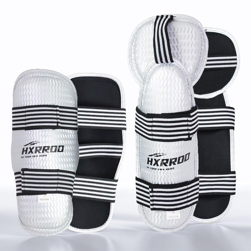 Taekwondo Shin Guards Arm Guard Protector Set for Kickboxing Martial Arts Taekwondo Karate Muay Thai Sparring Combat, Suitable for Children Teenagers and Adults M