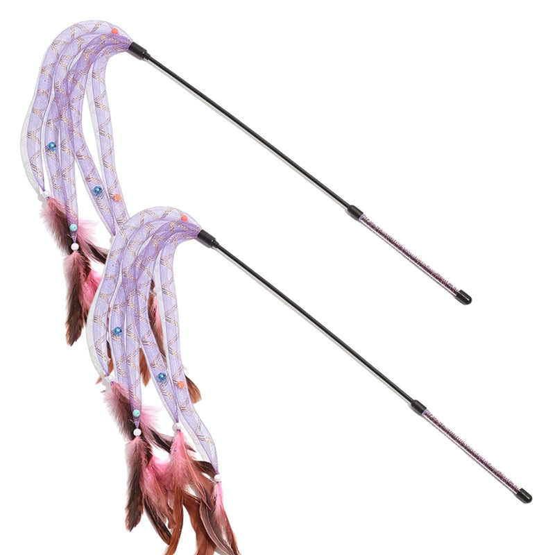 Interactive Cat Toys with 5 Feathered Ropes (2 PCS), Indoor Automatic Cat Toy for Cat, Promoting Exercise and Stress Reduction as Fun Cat Chase Toy. - BeesActive Australia