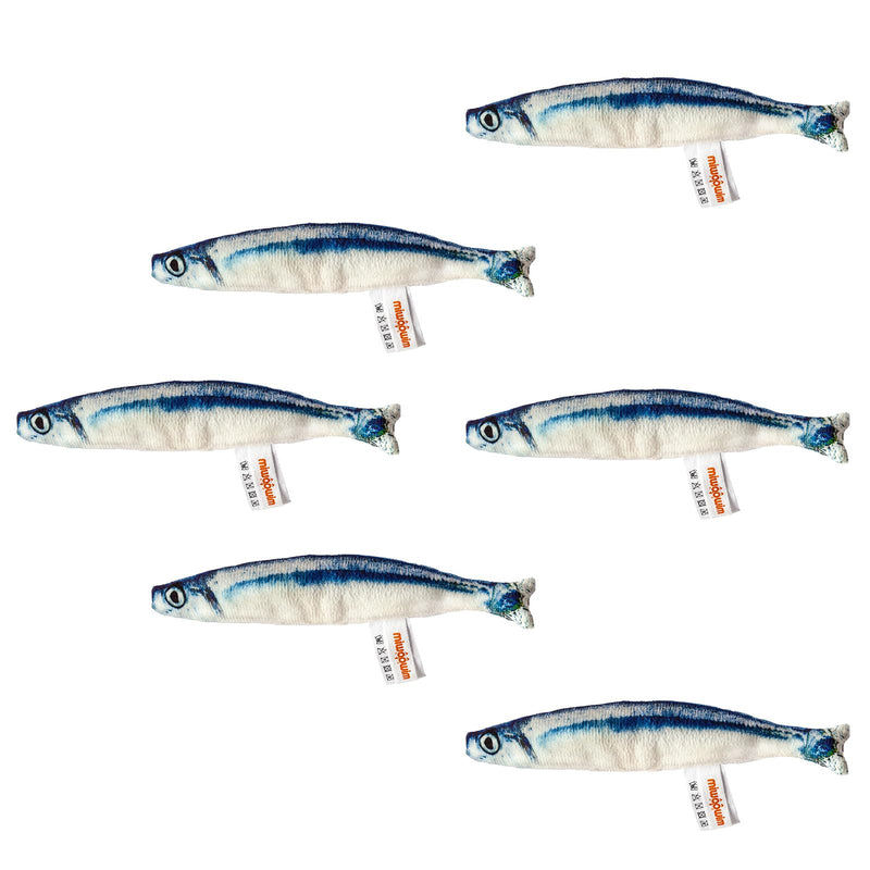6 PCS Cat Fish Toy Soft and Durable,Cat nip Toy,Cat Toy with Catnip Inside,Cat Kicker Toys for Indoor Kitten Exercise,Cat Teething Chew Toy (6 Saury) - BeesActive Australia