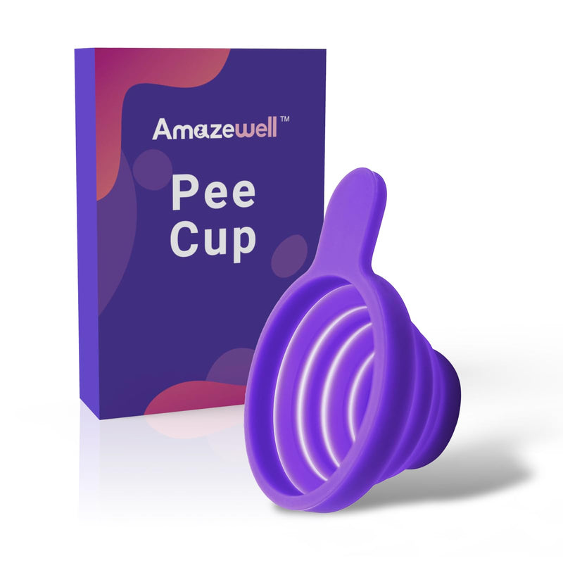 Urine Cups for Ovulation & Pregnancy Tests: Reusable & Collapsible Pee Cups for Home Fertility Testing | Easy to Use & Clean (1PCS) 1PCS - BeesActive Australia