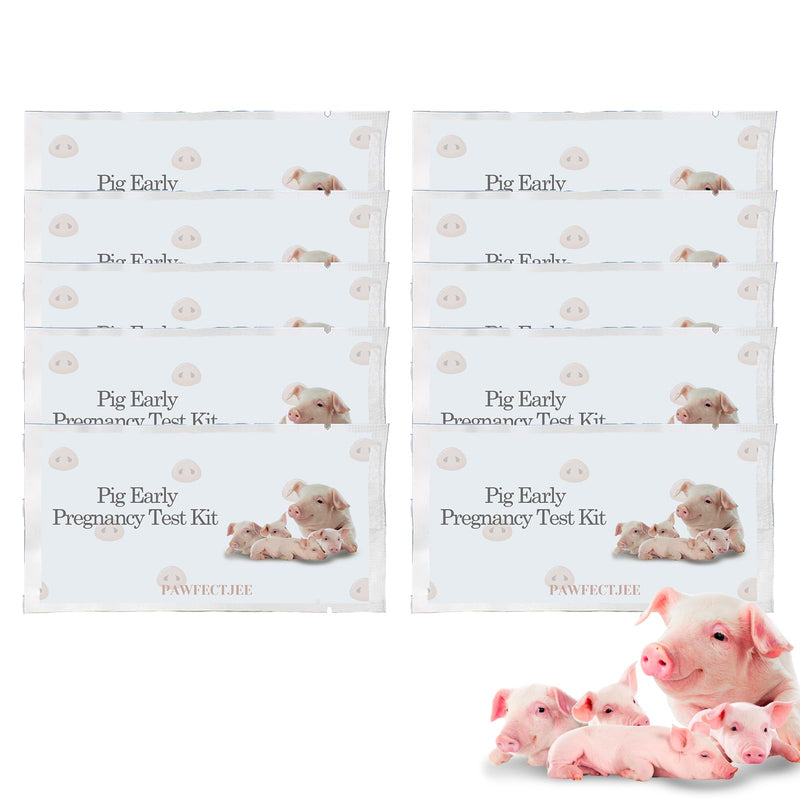10-Pack Pig Pregnancy Tester Strips - Accurate & Easy-to-Use Tool for Early Diagnosis in Sows - Ideal for Early Detection of Pregnancy - BeesActive Australia