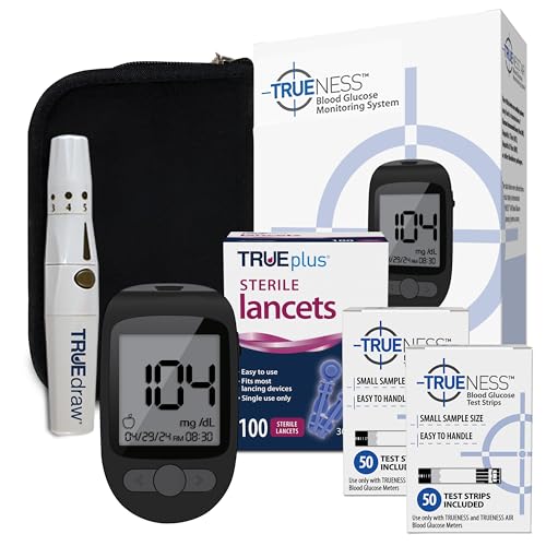 TRUENESS Blood Glucose Meter Kit with Testing Supplies Blood Glucose Meter Bundle