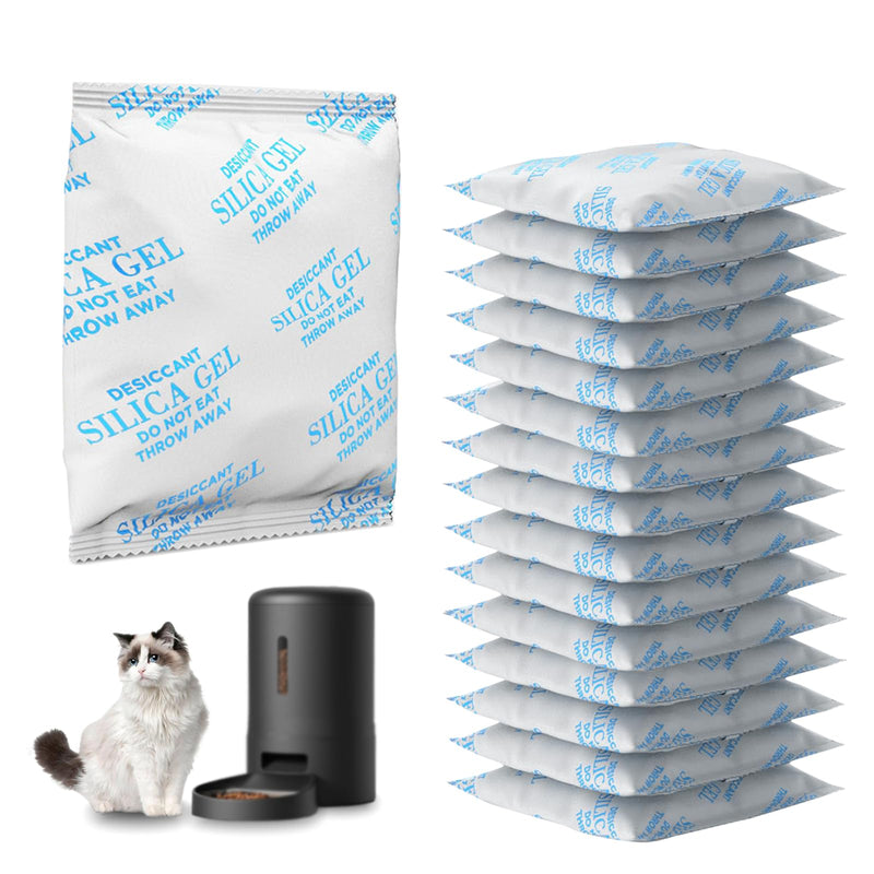 Pet Food Desiccant Bag Compatible with PETLIBRO/PETKIT Automatic Cat Feeder, Desiccant Bag Replacement for Pet Food Storage Container/Dog Treat Container/Timed Cat Feeder, Keep Pet Food Fresh- 16 Pack - BeesActive Australia