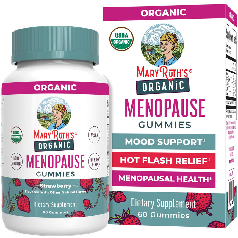 Organic Menopause Gummies by MaryRuth's | Menopause Supplements for Women | Mood Support | Hot Flash Relief | Maca Root | Black Cohosh | USDA Organic | Non-GMO | Vegan | 30 Servings - BeesActive Australia