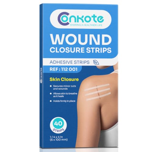 40 Wound Closures, Breathable Strips Hold Small Wounds Firmly Closed
