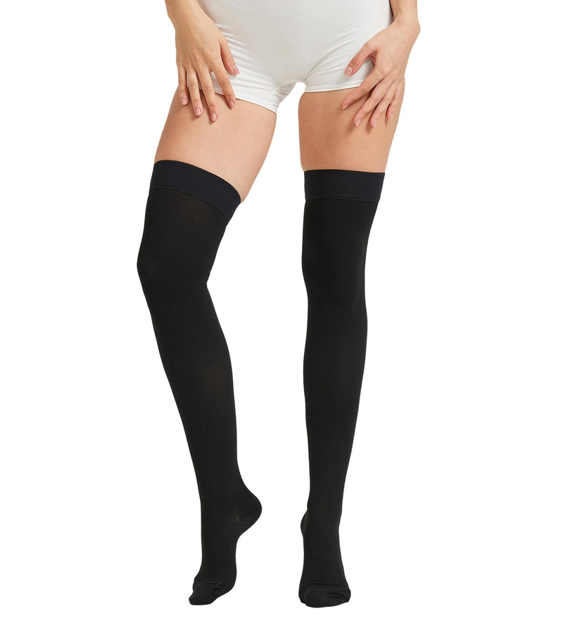 NURCOM Compression Stockings, Closed Toe, 20-30 mmHg, Black XXL 20-30mmhg Close-toe Black XX-Large