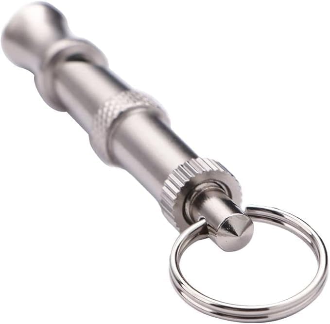 Silver Adjustable Ultrasonic Dog Whistle,Portable Whistle Pet Whistle Supersonic Whistle Dog Whistles for Pet Training Whistle for Dog ultrasonic Dog Whistles - BeesActive Australia