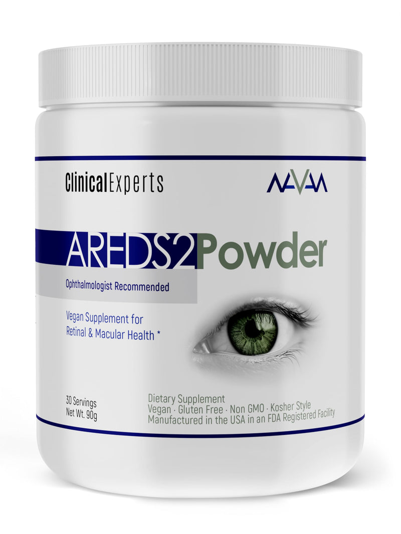 Navan AREDS 2 Powder - for Those Who Can't Consume Tablets or Softgels | Eye Vitamins & Minerals Antioxidant Supplement by Clinical Experts - Lutein, Zeaxanthin & Zinc - Kosher Style, 30 Servings