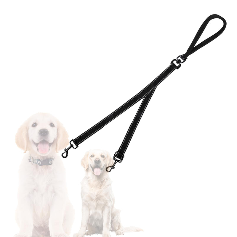 Two Point Control Dog Leash Double Dog Leash Reflective Walking No Tangle Dog Training Leash Dual Reflective Dog Leash No Pull Padded Handles for 2 Dogs - BeesActive Australia