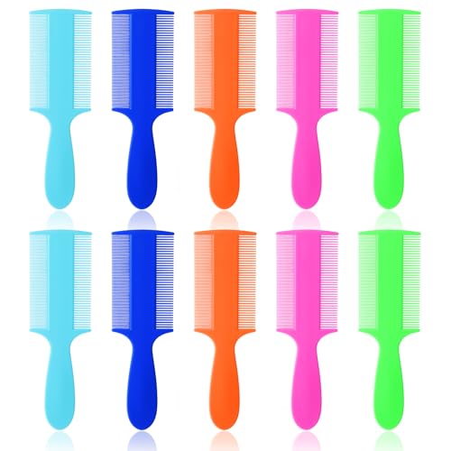 Fine Tooth Comb,10 Pcs Double Sided Baby Comb 5 Colours Flea Comb,Lice Comb