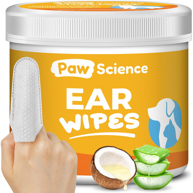 Dog Ear Cleaner Wipes – Finger Wipes for Dogs – Cleaning, Soothing, and Deodorizing Itchy Ears – Pet Ear Relief Solution - BeesActive Australia
