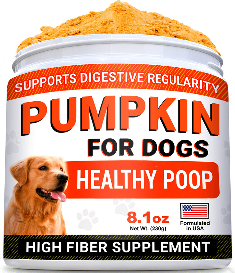 STRELLALAB Pumpkin for Dogs - Fiber Powder Supplement - Stool Consistency and Softener - Digestion Support - Made in USA - 6.9 oz - Pumpkin Spice - BeesActive Australia