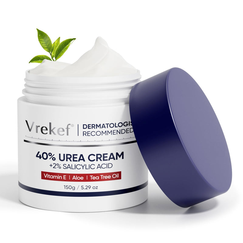 Urea Cream 40 Percent for Feet Maximum Strength, Urea Cream 40% Plus Salicylic Acid 2%, Foot & Hand Cream for Dry Cracked 40%