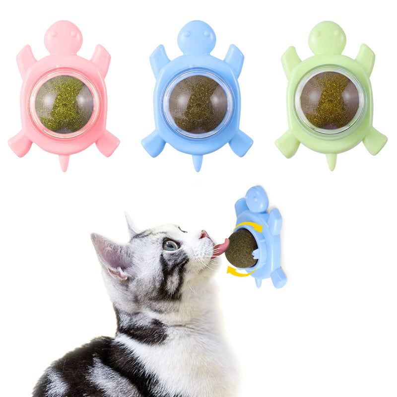 Catnip Ball ‖ Catnip Balls for Cats Wall: silvervine for Cats, 3-Piece Silvervine Catnip Cat Toys for Indoor Cats, Edible Cat nips Organic Ball, Cute Silvervine Cat Toy - BeesActive Australia