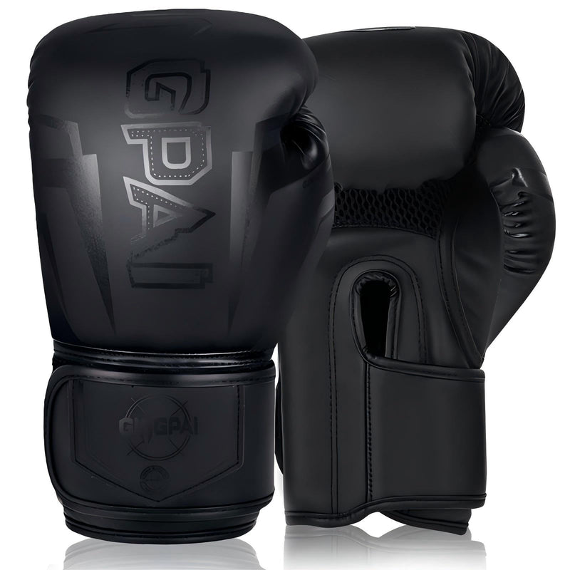 Boxing Gloves for Men,Women,Child, Heavy Bag Workout Boxing Gloves,Boxing Training Gloves, Sparring Training Fighting Gloves for Boxing,Kickboxing,Muay Thai,MMA Pure Black 14oz