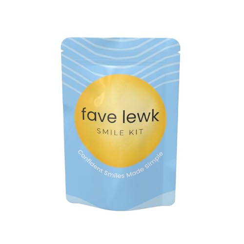 Fave Lewk Smile Kit | Teeth Whitening Kit with Dual LED Light – Wireless At-Home Teeth Brightening System, Professional LED Tool & Glow Gel Pen for a Radiant Smile