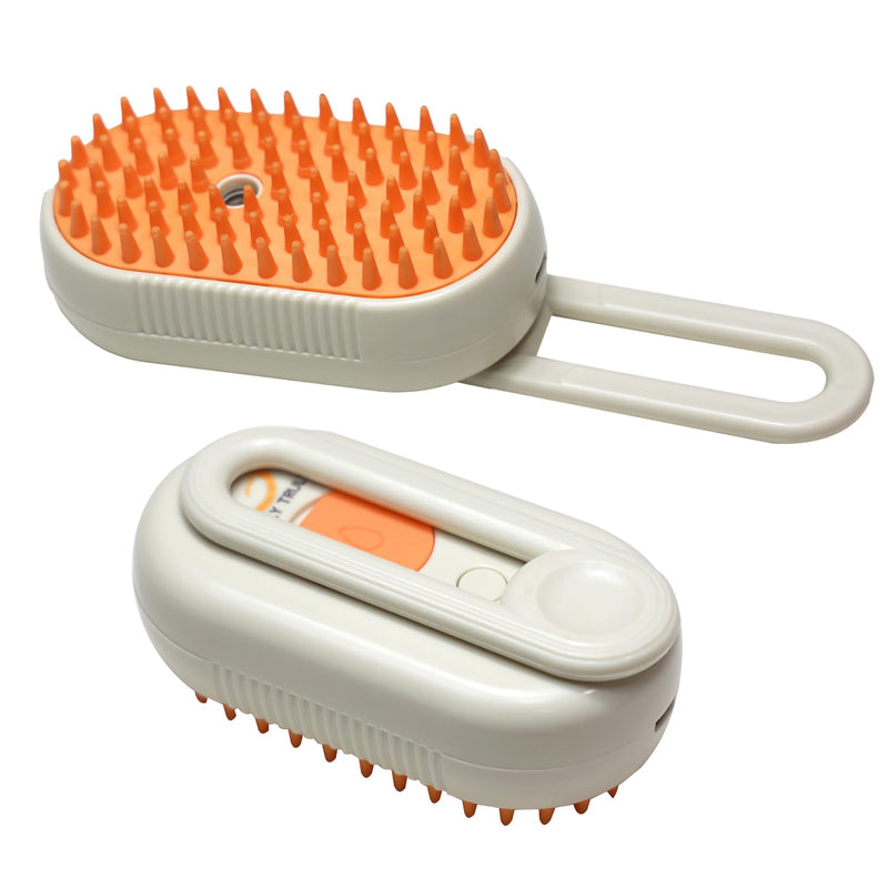 New 3 In1 Cat Steam Brush: Self Cleaning Steam Cat Brush for Massage Cat Grooming Brush Pet Hair Removal Comb (Coffee) Coffee - BeesActive Australia