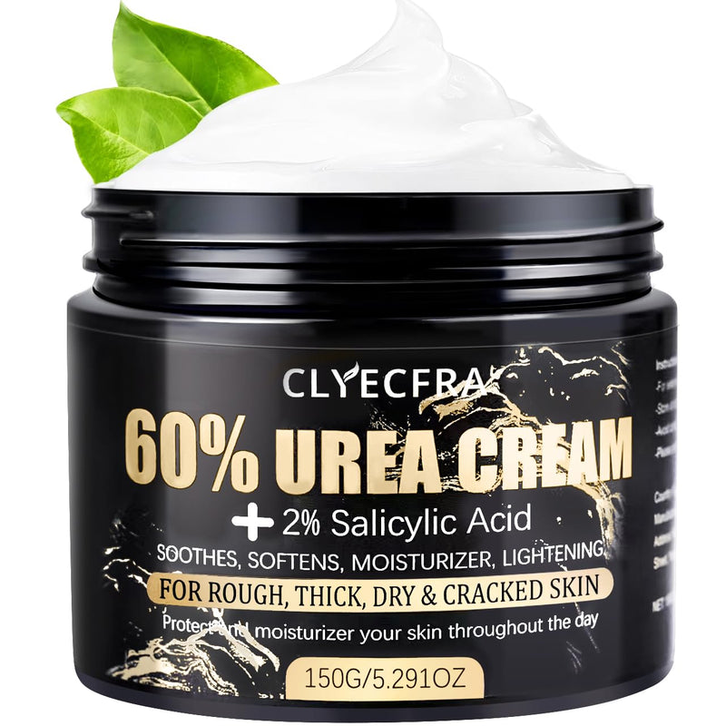 60% Urea Cream with 2% Salicylic Acid, Urea Cream 60 Percent for Feet & Hands- Maximum Strength Moisturizer for Rough, Dry, Thick & Cracked Skin, Callus Remover, Deep Hydration, 150g 5.29 Ounce (Pack of 1) - BeesActive Australia