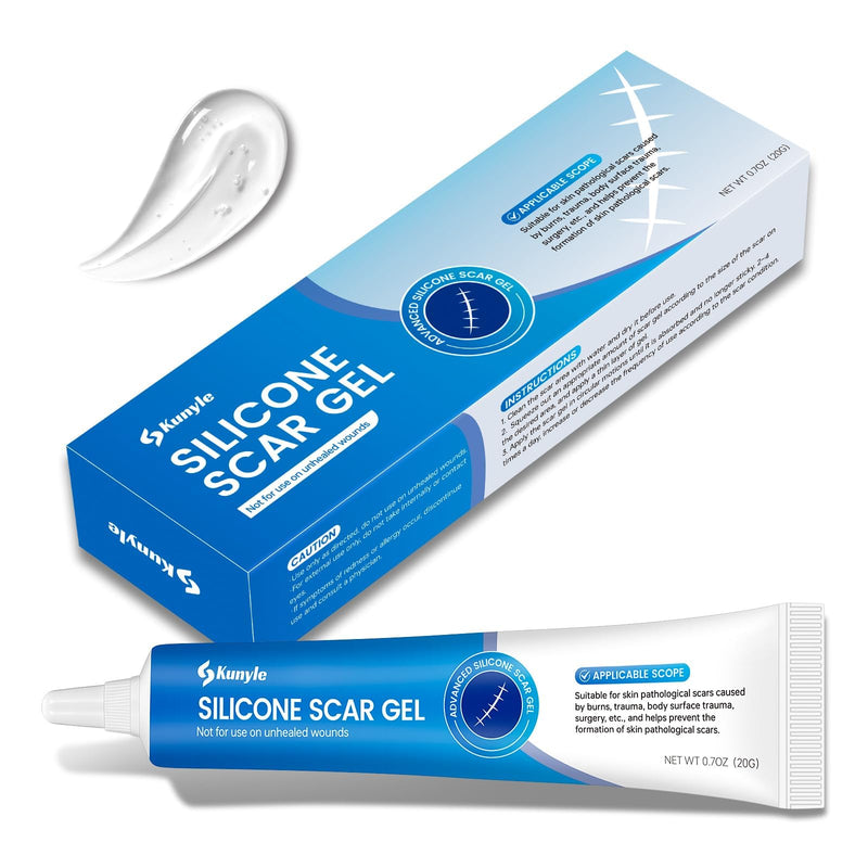 Silicone Scar Gel, Scar Cream, Advanced Scar Stick for Surgical Scars, Stretch Marks, Keloid Bump Removal, Old and New Scars 0.70oz (20g) 0.7 Ounce