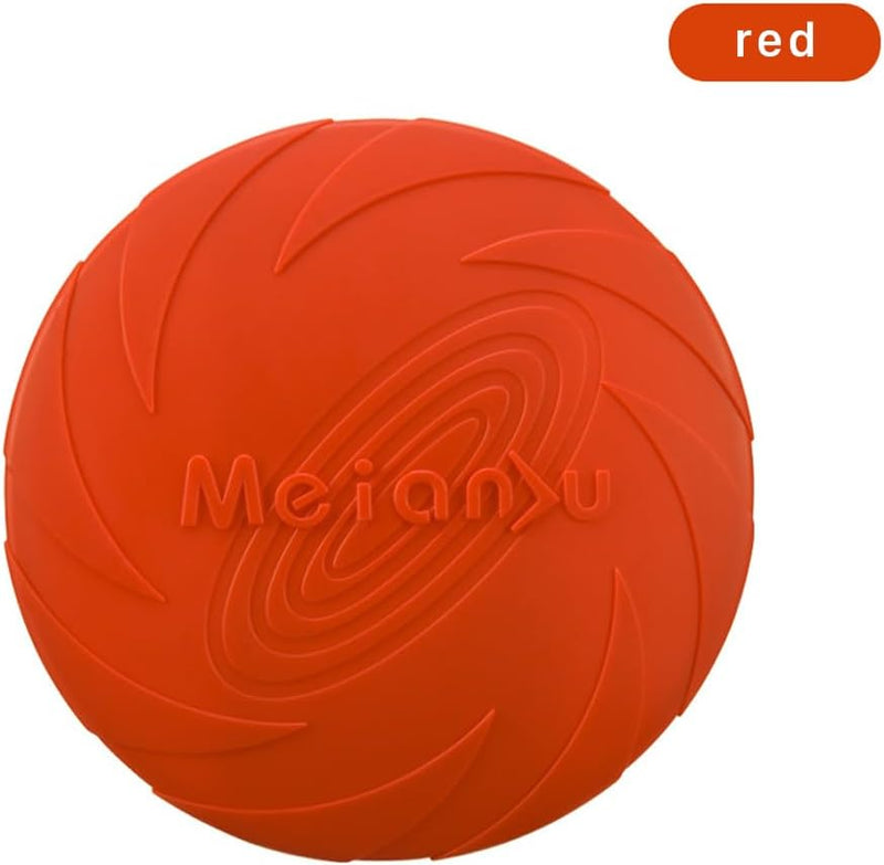 gyaxmybz-Durable Dog Frisbee for Outdoor Play - Dog Fetch Toy, Floating in Water, 8.6" Diameter, Doubles as a Food/Water Bowl, for Healthy Activities - for Medium/Large Dogs (red) red - BeesActive Australia