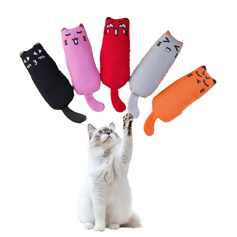 Catnip chew Toy, Cartoon Mouse cat chew Toy with Catnip, 5 Pieces, Cats and Kittens - BeesActive Australia