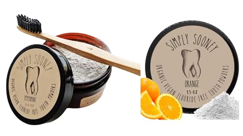 Peppermint and Orange Bundle Vegan Fluoride Free Toothpaste Powder