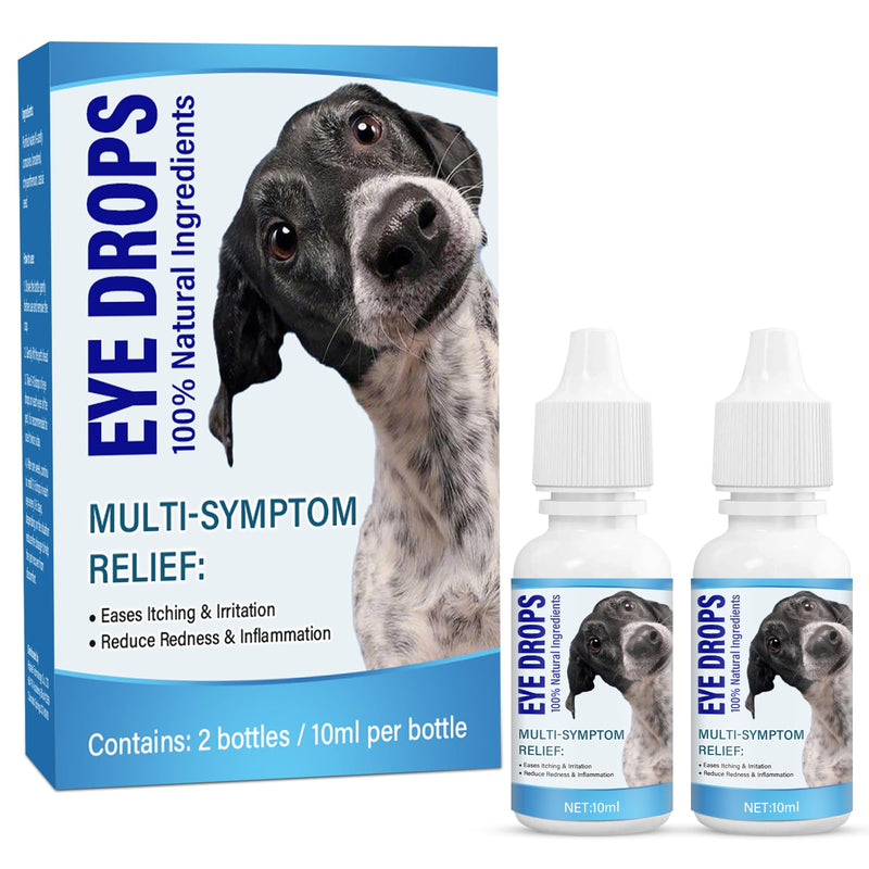 Dog Eye Drops, Pet Eye Drops for Dogs and Cats to Relieve Dry Eyes, Red Eyes and Itchy Eyes, Long Lasting Hydration, Gentle for Pets