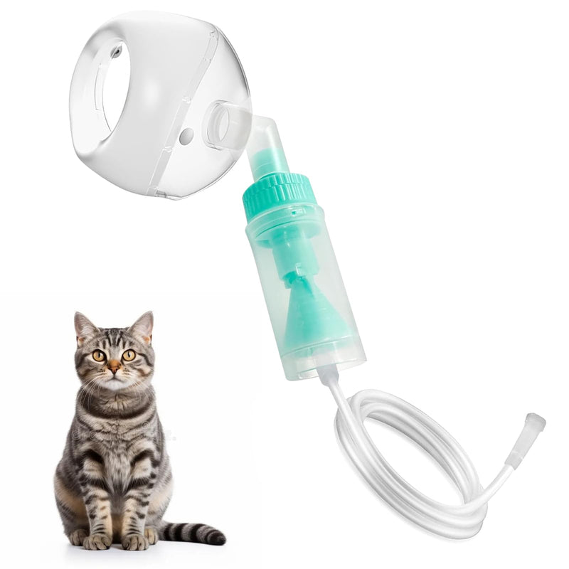 Cat Nebulizer Lying Cup and Cat Inhaler Mask, Pet Oxygen Mask for Cats, Puppies and Small Dogs (Nebulizer Device Not Included) S