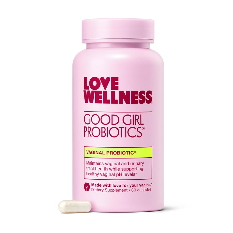 Love Wellness Good Girl Probiotics | Women‚Äôs Vaginal Health & pH Balance Supplement | 9-Strain Probiotic for Urinary Tract, Yeast, Odor & Immune Support | Gluten-Free | 30 CT, 30-Day Supply Good Girl Probiotics (30 Day Supply)