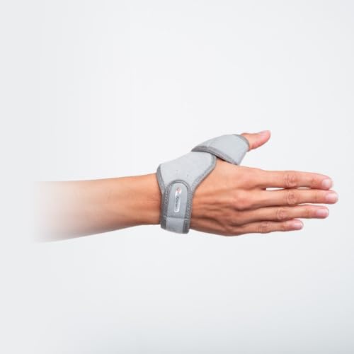 Chrisofix Thumb Orthosis, Skier's Thumb, Crafted to Provide Efficient Immobilization, Flexible, Light, Perforated, X-Ray Transparent, Large, Left