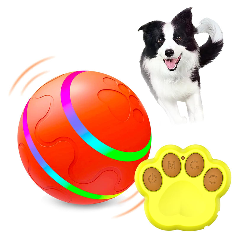 2024 New Upgrade Interactive Dog Ball Toy, Auto Active Rolling Ball for Dogs, Rechargeable Self Rolling Ball Dog Toy with 2 Modes, Motion Activated Remote Control Dog Toys for Dogs & Engaging Dog Gift WELL