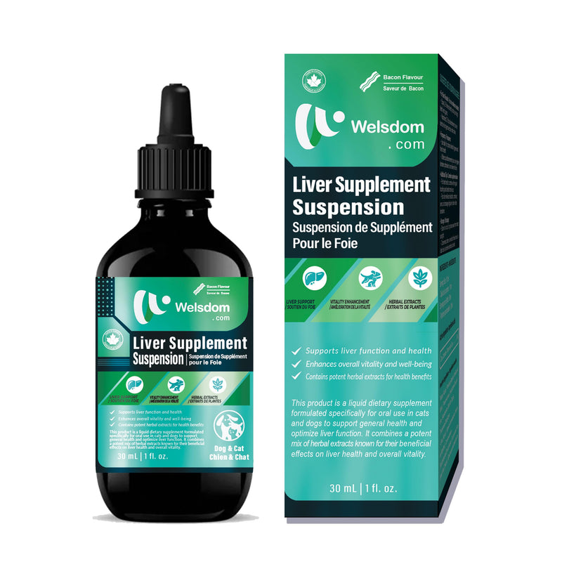 Pets Herbal Liver Support Suspension for Cats & Dogs - 30mL | Promotes Detox, Vitality & Immune Health | Easy to Administer Liquid Formula | Supports Digestive Function