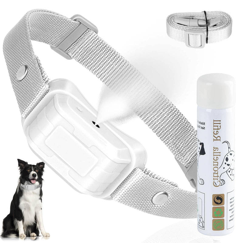 Citronella Dog Bark Collar, Spray Dog Bark Collar, Level 3 Sensitivity Adjustable IP67 Waterproof Chargeable Spray Bark Collar for Small, Medium & Large Citronella Dog Collar Grey-1B - BeesActive Australia