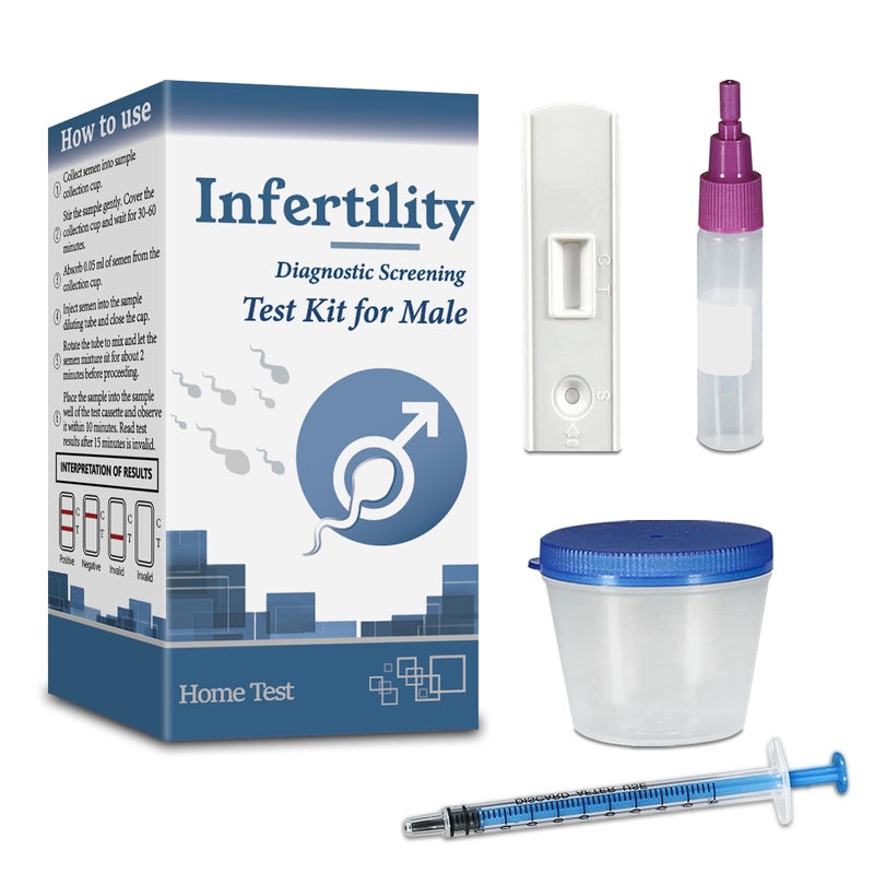 Male Fertility Home Test Kit for Men-Trak Plus Male Fertility Testing System- Shows Normal or Low Sperm Count- Clear Results in Minutes - Easy to Read Result
