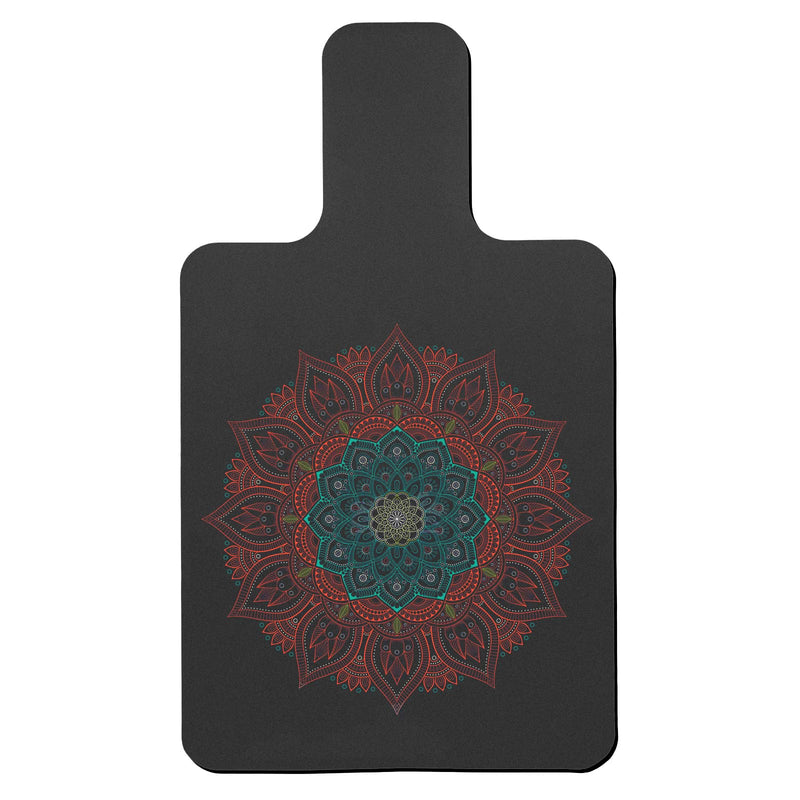 Non-Slip Pilates Reformer Mat Cover for Pilates Reformer Machine Equiment Extra Thick 1.5mm, 39 * 24inch,Mandala Flower Pantern Red