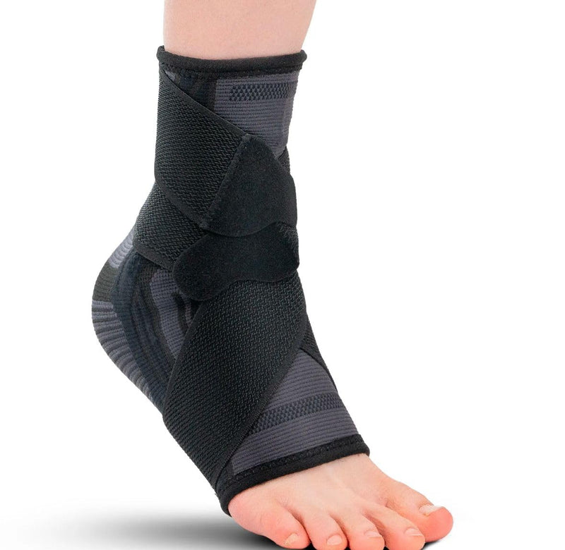 Unisex Ankle Brace with Compression Support Sleeve – Pain Relief for Sprains, Swelling, and Arthritis – Perfect for Athletes, Runners, Hikers, and Everyday Support. Medium Black - BeesActive Australia