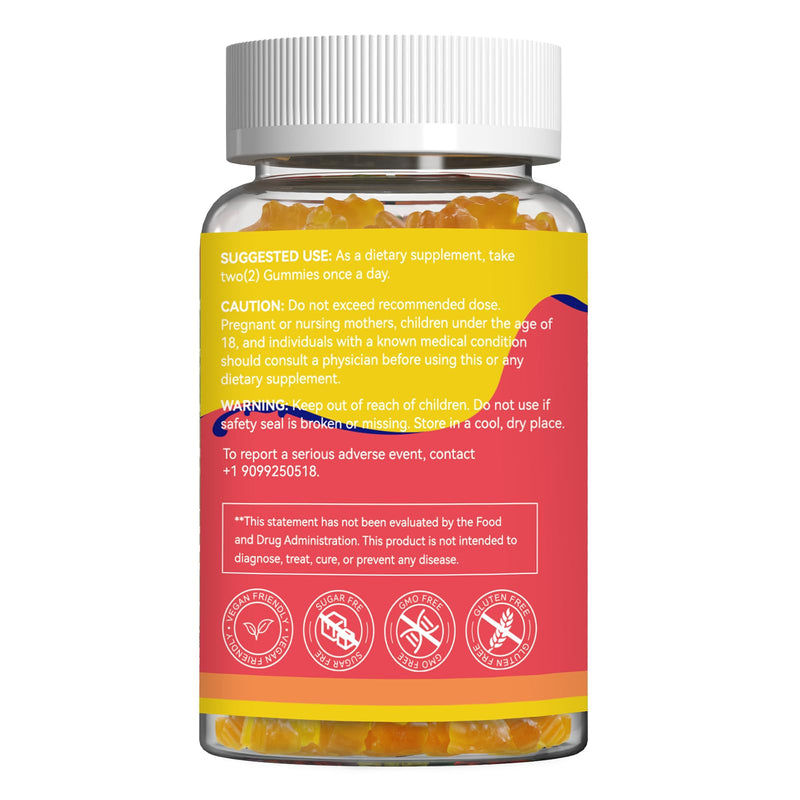 Mullein Gummies 3000MG, Sugar Free Mullein Gummies with Bromelain & Quercetin, Mullein Leaf Extract Supplements for Lungs, Vegan, 60 Count 60 Count (Pack of 1)